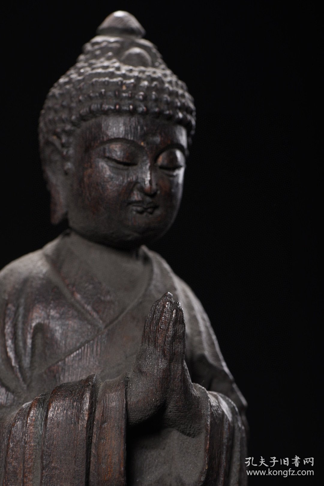 沉香木雕释迦摩尼站像 高32cm 宽11cm 厚10cm 重290克