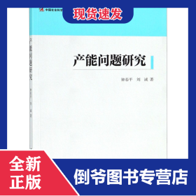 產(chǎn)能問題研究 9787520313032