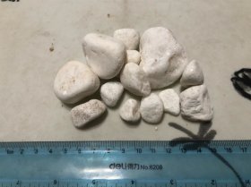 包邮！纯白色漂亮石头一堆