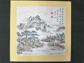 朱继青仿古山水精品卡纸作品