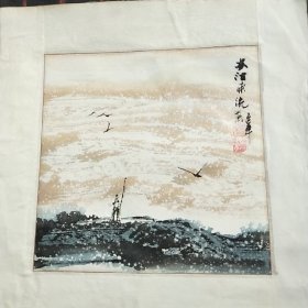 当代画家、神州画院院长杨世华"大海东流"图