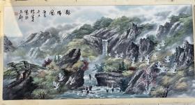 苏州画家，杭青石，“鹤归图”。