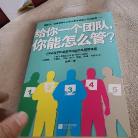 给你一个团队，你能怎么管？