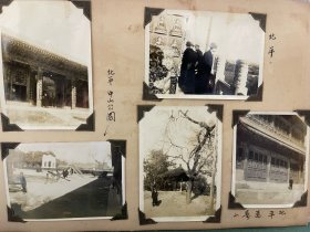 民国  北京老相片5枚，尺寸：7.3×6cm一枚，8.5×6cm四枚，原版原照。【取自：影集像册】