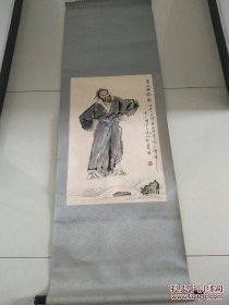 天津名家张树清人物国画一副