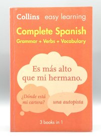 《轻松学习西班牙语三册各一：语法+动词+词汇》Complete Spanish Grammar Verbs Vocabulary: 3 Books in 1 (Collins Easy Learning) 英语-西班牙语对照