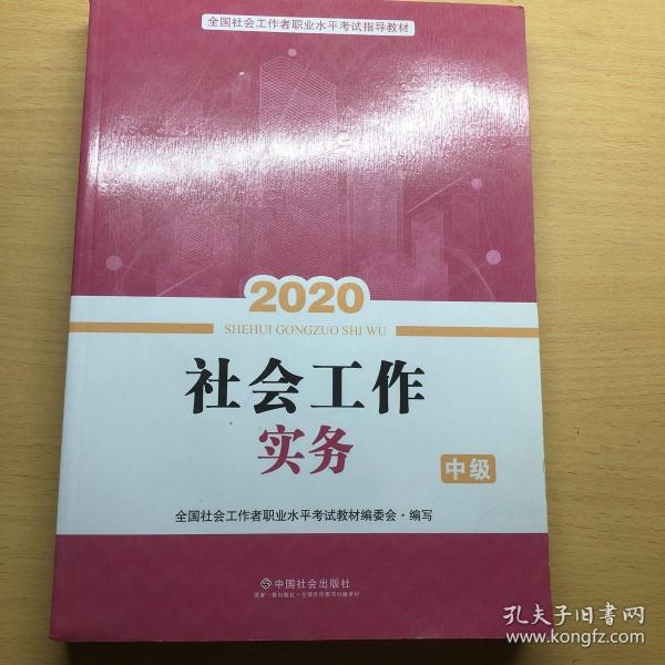 2020全新改版全国社会工作者考试指导教材社区工作师考试辅导书《社会工作实务》（中级）