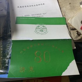 1995年 江西省赣州市农校80周年校庆 请柬