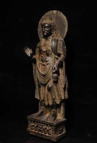 （议价） 片岩犍陀罗艺术佛像高120cm宽50cm厚22cm