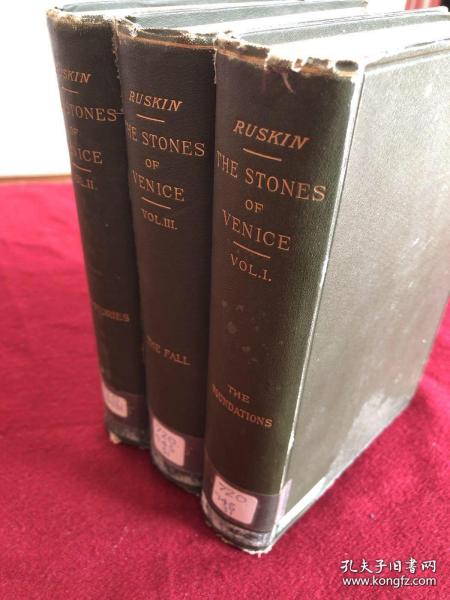 the Stones of Venice；作者；Ruskin John