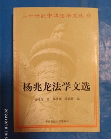 二十世纪中华法学文丛一杨兆龙法学文选