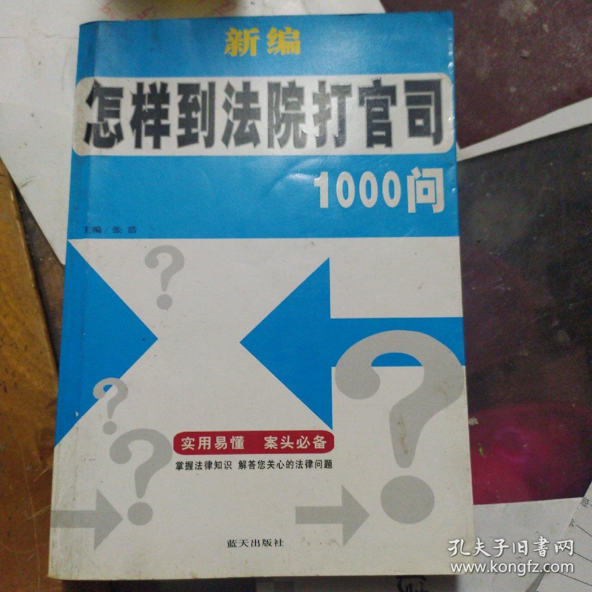 新编怎样到法院打官司1000问