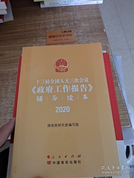 十三届全国人大三次会议《政府工作报告》辅导读本（2020年6月）