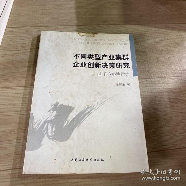 不同类型产业集群企业创新决策研究 : 基于策略性行为