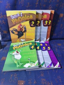 smart phonics student book/workbook2，3，4，5（8本合售含光盘）