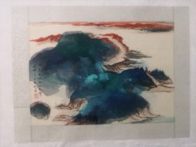 刘明顶山水画