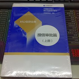 对公信贷业务：授信审批篇上下册两本合售