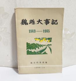 魏县大事记 1949-1985