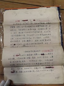 著名历史学家，海关史专家陈诗启先生自传18页，使用淡格稿纸500字