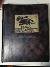 民国1946年旧相册， 内无照片，有粘贴痕迹，超大开本，完整一册