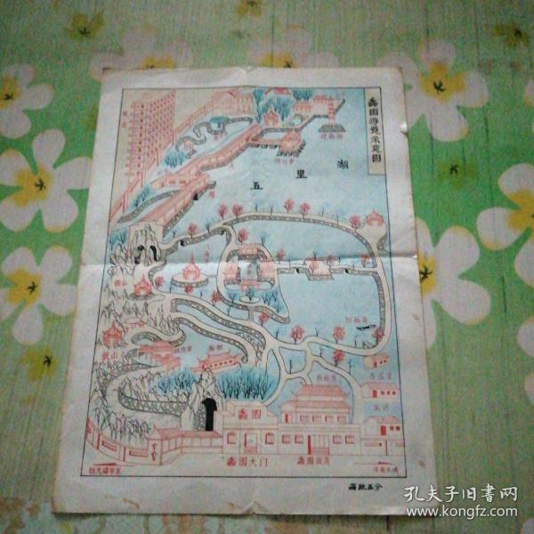 蠡园游览示意图