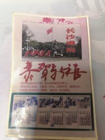 1994年长沙炮院照相版年历卡