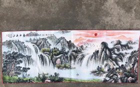 江山如画刺绣织锦画【2】