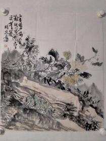 保真书画，福建美术家协会会员，著名画家，林浩湖《山水》66*54