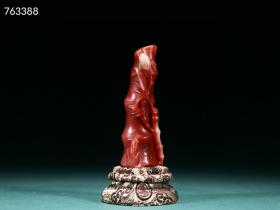 旧藏·寿山石竹节印章摆件。