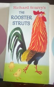 英文原版绘本 纸板书大开本 The Rooster Struts我是一只大公鸡 0-3岁儿童英语启蒙早教图画纸板书经典睡前故事童书亲子绘本