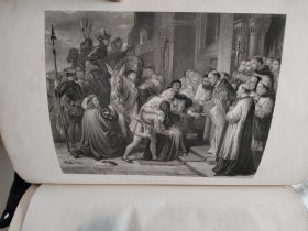 稀缺版，皇室版《 莎士比亚作品集 》大量钢板画插图，重约25斤，约1860年出版。品相绝佳。