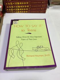 How to Say it to Teens