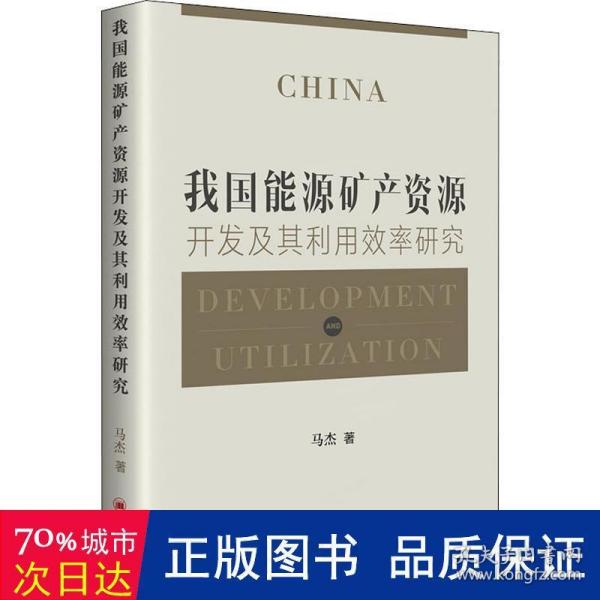 我国能源矿产资源开发及其利用效率研究