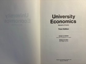 University Economics（3e）+Exchange and Production（3e）