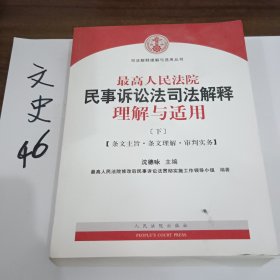 最高人民法院民事诉讼法司法解释理解与适用