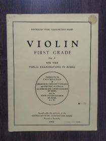 violin first grade音乐曲谱（1964）