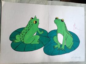 青蛙  手绘画稿
