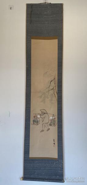 设色老画一幅，高约193cm，挂书房玩儿吧。