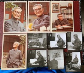 版画艺术家李桦老师照片一组，黑白照片带底片