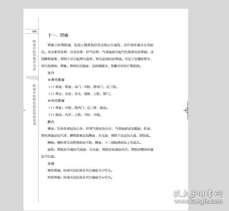 岭南天灸疗法精要符文彬广东科技出版社有限公司9787535971678