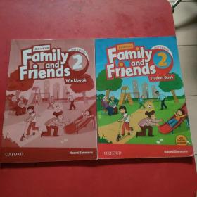 American Family and Friends 2 and  Student book+Workbook  2本合售  使用过有笔记