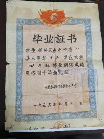 1956年毕业证