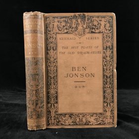 BEN JOHNSON.1894年，《本·琼森戏剧集》（卷3），1幅肖像插图，漆布精装