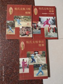 四川科学技术出版社经典武术书籍 杨氏太极拳法精解等3本合售 陈龙骧等