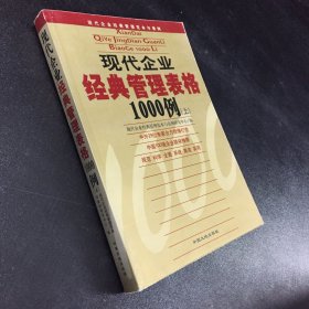 现代企业经典管理表格1000例（上）