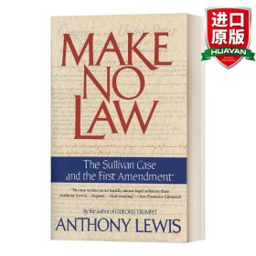 英文原版 Make No Law 批评官员的尺度 《纽约时报》诉警察局长沙利文案 英文版 进口英语原版书籍
