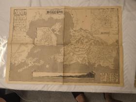 1914年日本绘胶州湾大地图，后与德国展开激战