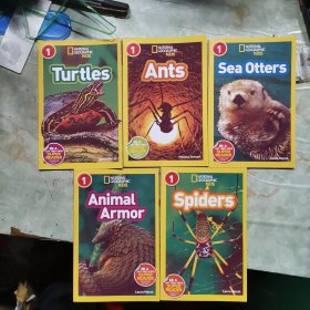 国家地理杂志National Geographic Kids（五本合售）Animal Armor Spiders Turtles Ants Sea Otters