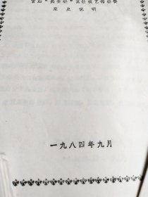 1984年江苏省首届“美食杯”烹饪技艺锦标赛 扬州市参赛菜谱 油印本