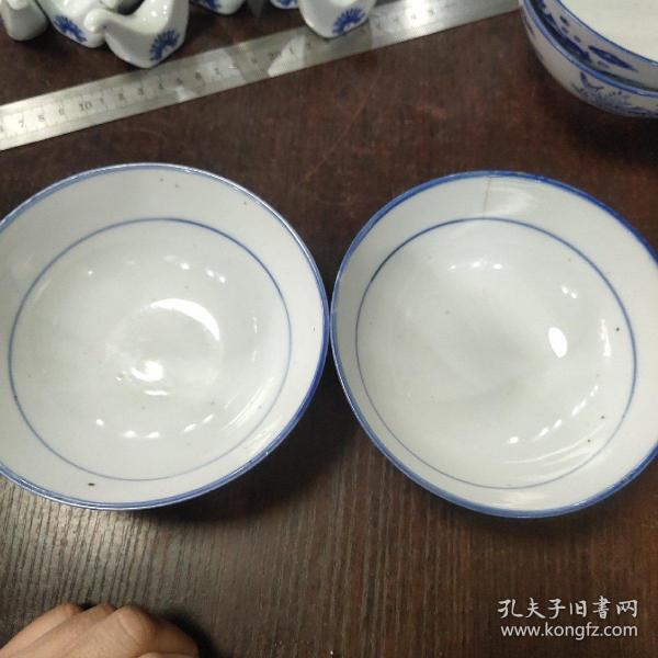 益阳资江瓷厂碗二个（8212）